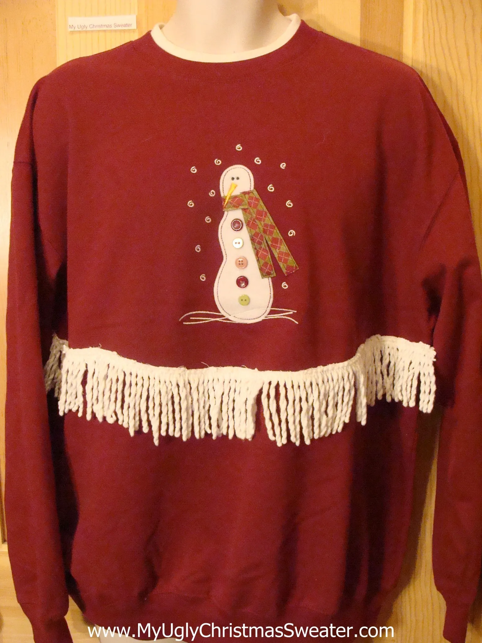 Cheap Tacky Christmas Sweatshirt Lonely Snowman