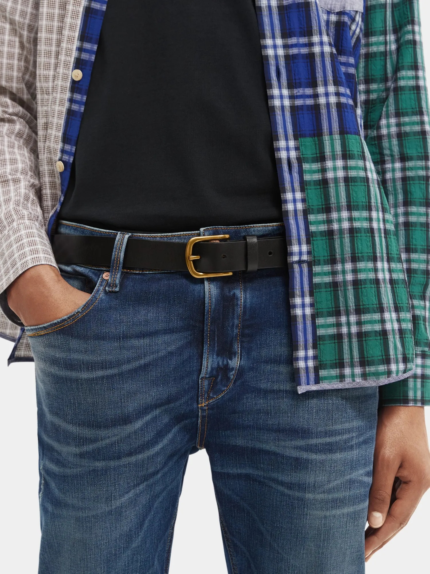 Classic leather belt