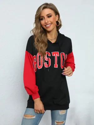 Debbie Women's Autumn Winter Alphabet Hoodie