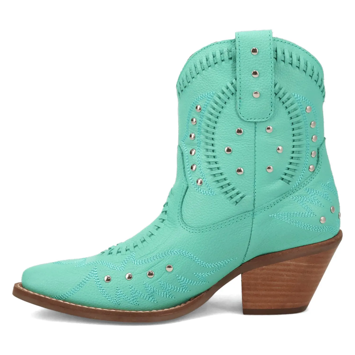 Dingo Womens Preciousie Green Leather Cowboy Boots