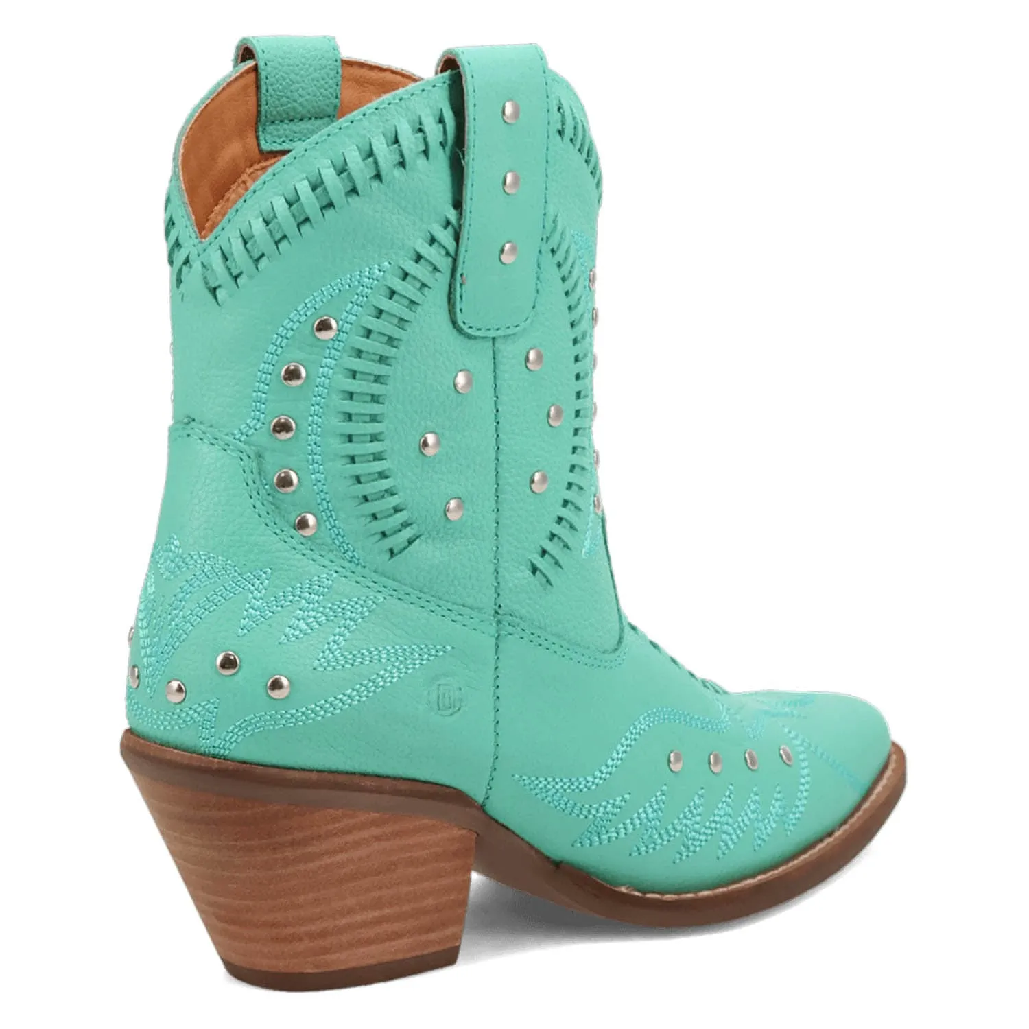 Dingo Womens Preciousie Green Leather Cowboy Boots
