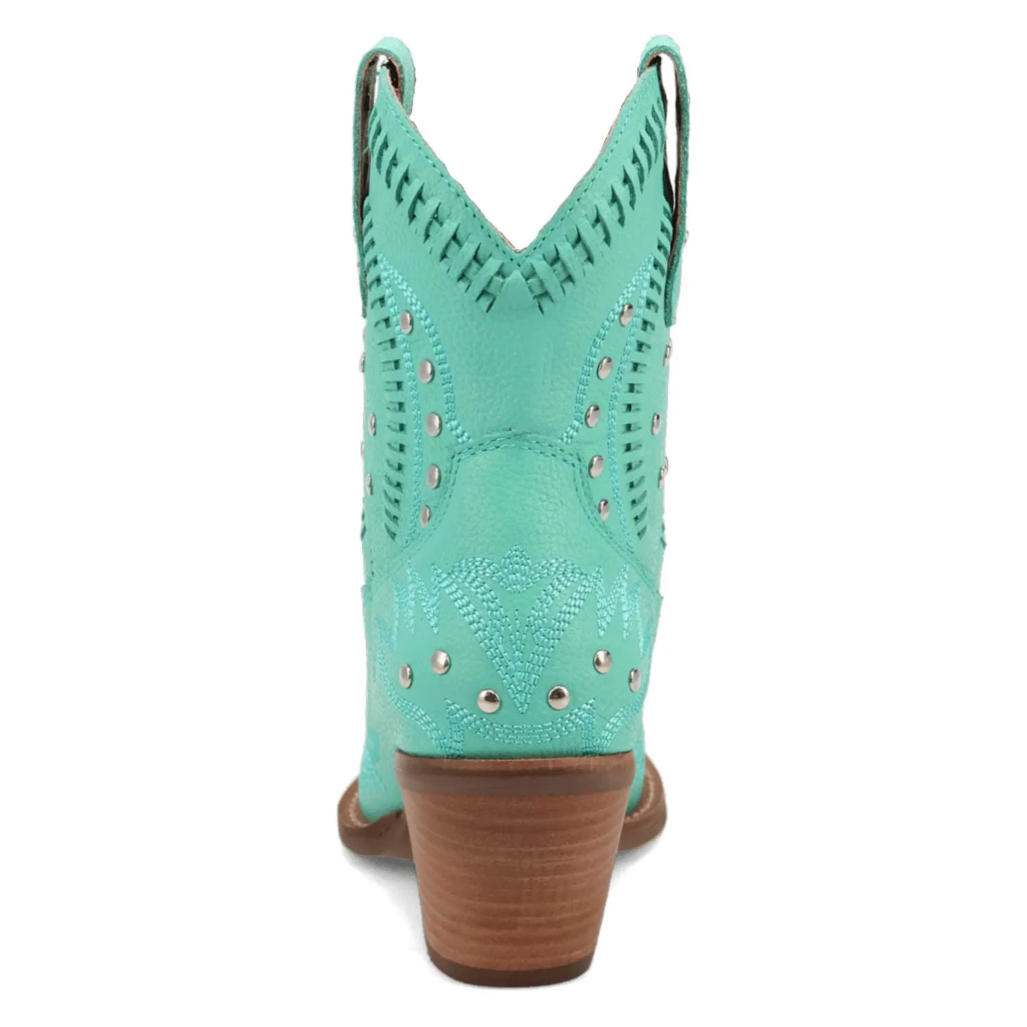Dingo Womens Preciousie Green Leather Cowboy Boots