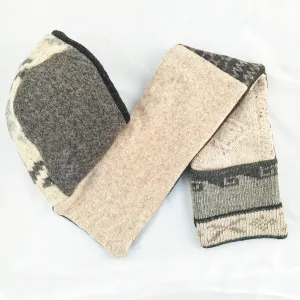 Hoodie Scarf in Soft Natural Tones