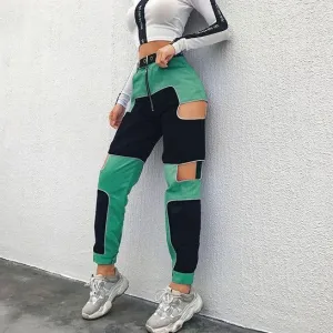 Julia Jewel Cut PatchWork Jogger