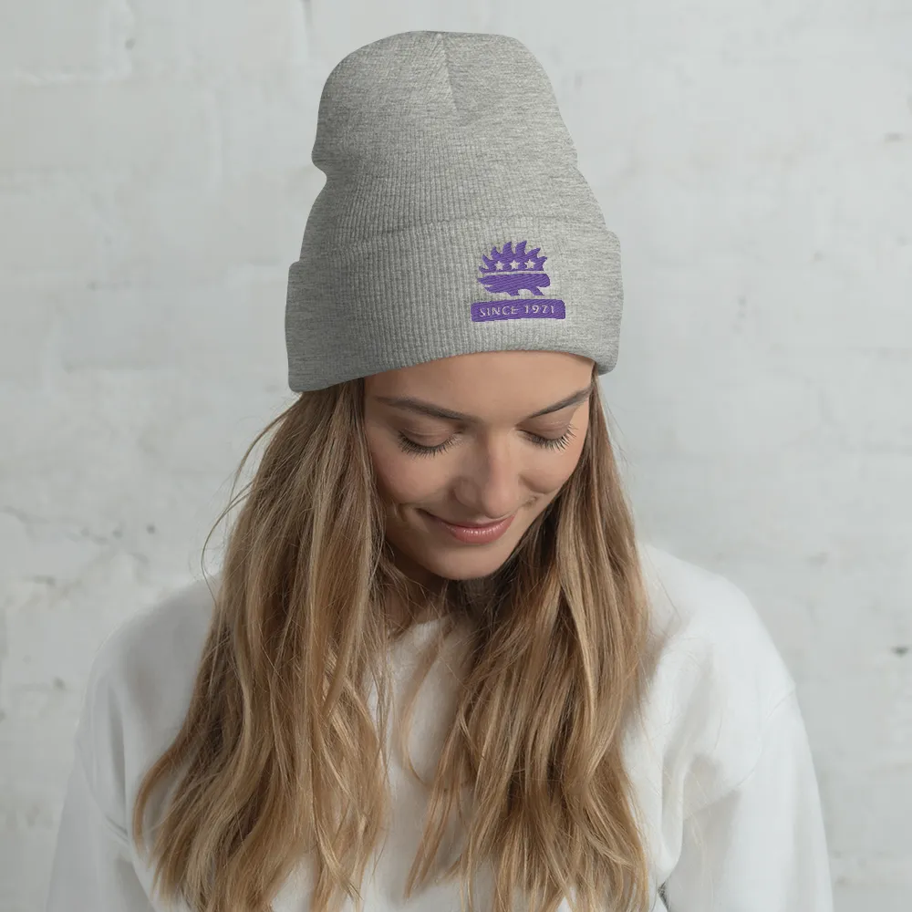 Libertarian Porcupine (Since 1971) Cuffed Beanie