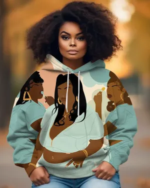 Lollipop Brown Sisters Long-sleeved Hoodie