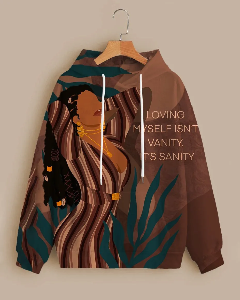 Loving Myself Black Girl Long-sleeved Hoodie