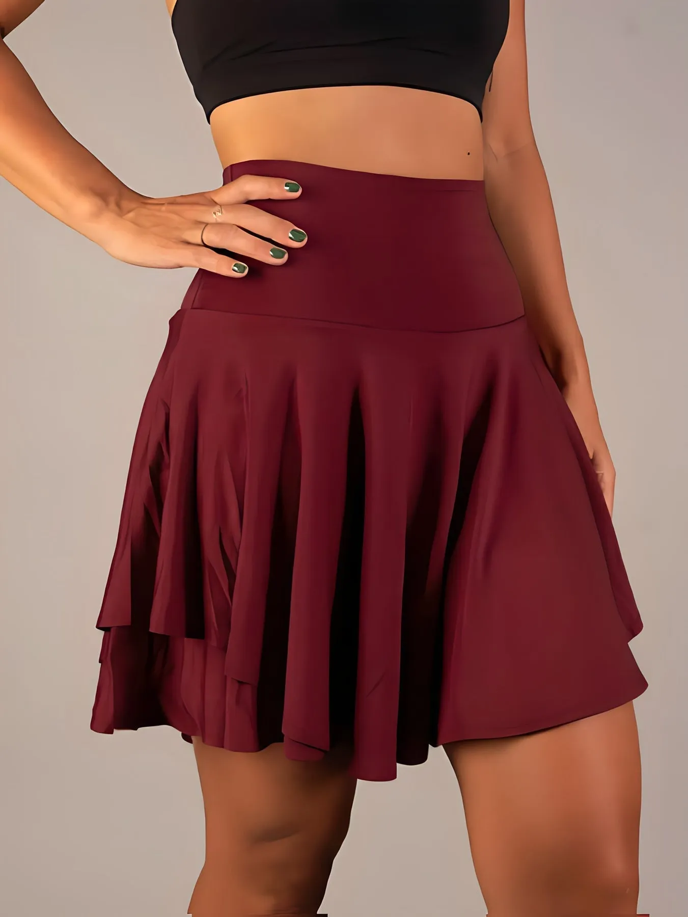 Madée - Stylish Mini Skirt With Shorts