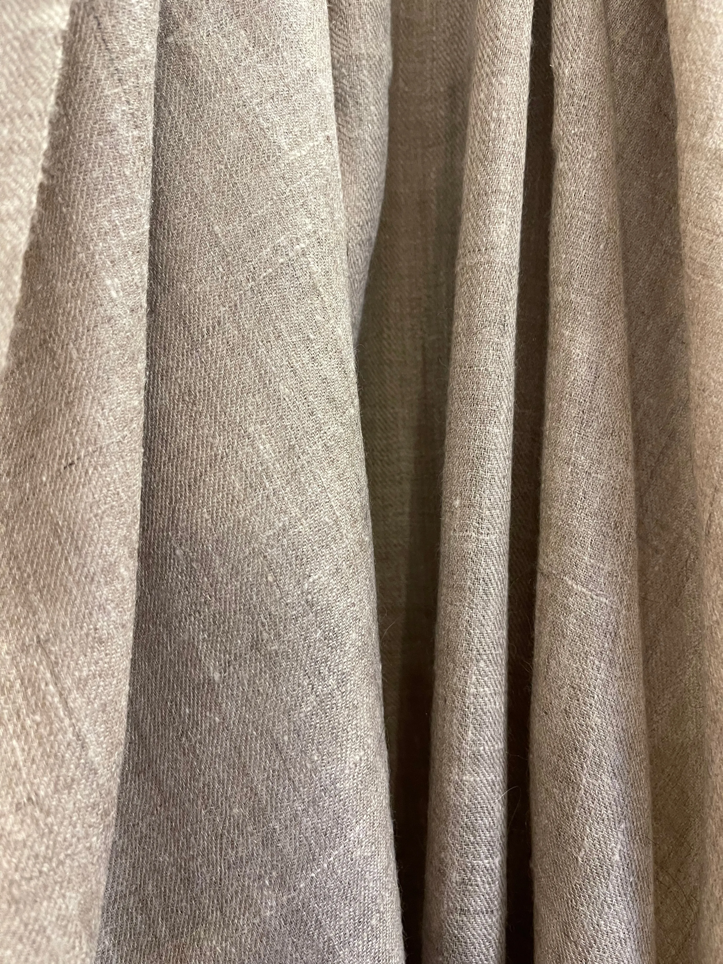 Pashmina Handloomed Scarf - Soft Natural Taupe