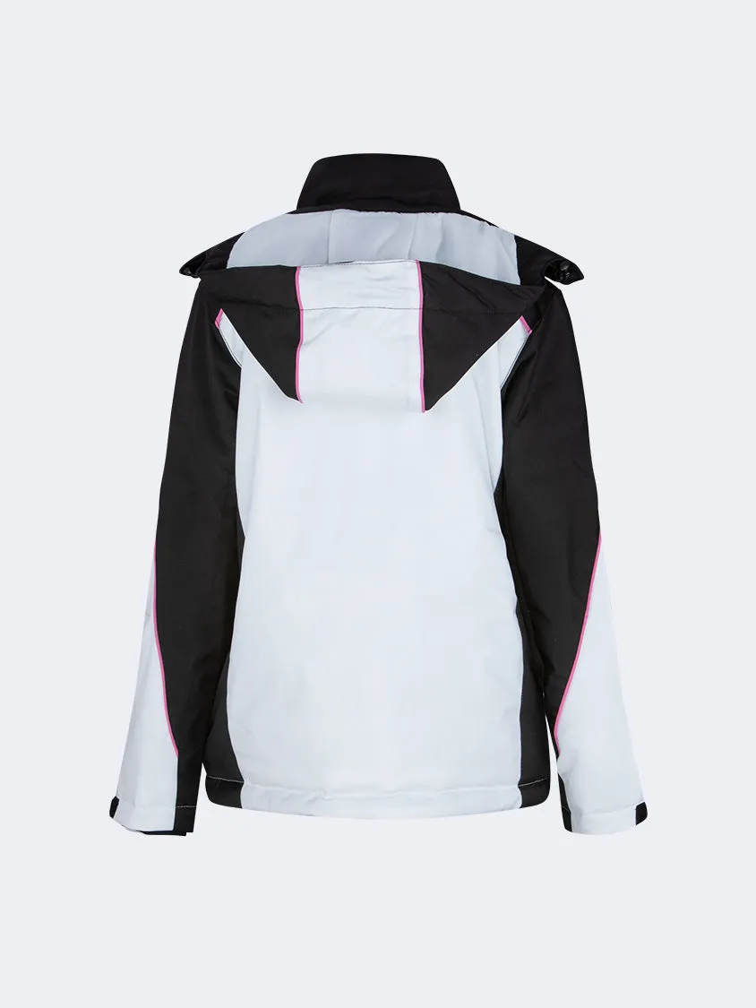 Top Ten Durable Kids Girls Skiing Jacket White/Black/Pink