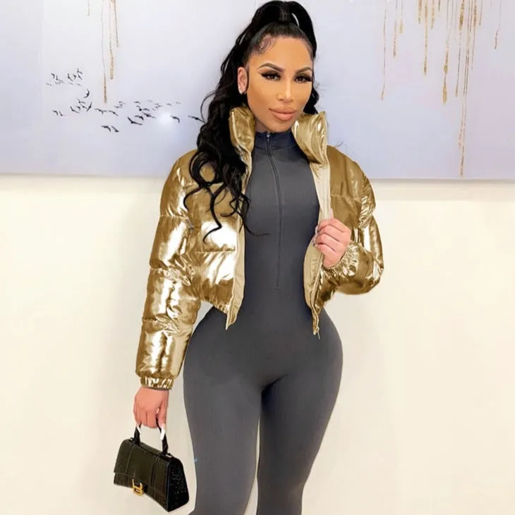 Velvet Bright Puffer Jacket