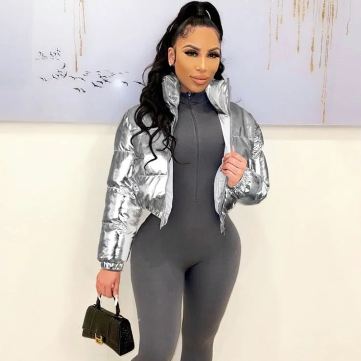 Velvet Bright Puffer Jacket